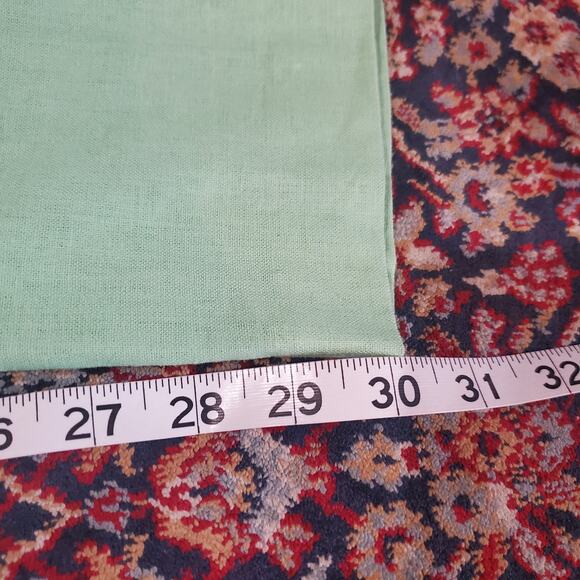 Vtg Sag Harbor Embroidered Flower Linen Blend Top Pant Set Plus Size 18 Green - Picture 13 of 13